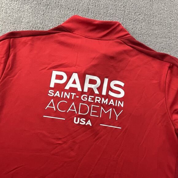 Nike Sweater Adult Large Red Long Sleeve Paris St. Germain Casual Sweatshirt Men - Picture 14 of 15